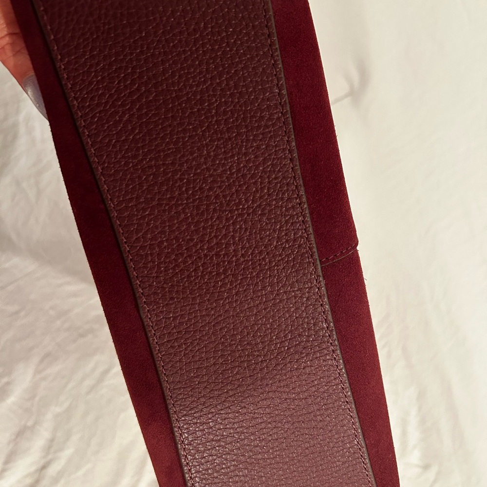 Kate Spade Burgundy Suede Shoulder Bag - Picture 9 of 9
